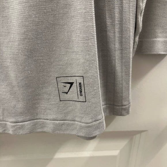 Gymshark Retake Seamless Long Sleeve T-Shirt / Gray / M - Picture 2 of 4